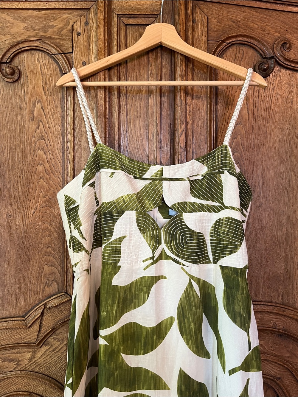 Antonio Melani M.G. Style Finley Linen Blend Sweetheart Neck Maxi Dress NWT - Picture 4 of 10
